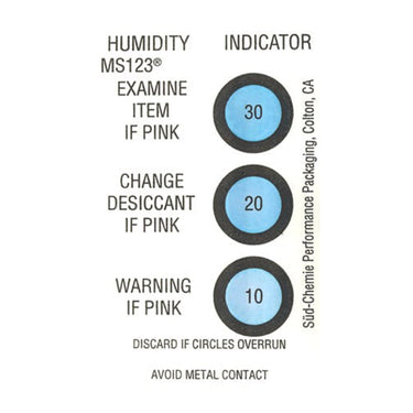 10-20-30% Humidity Indicator Cards - 125 Pack