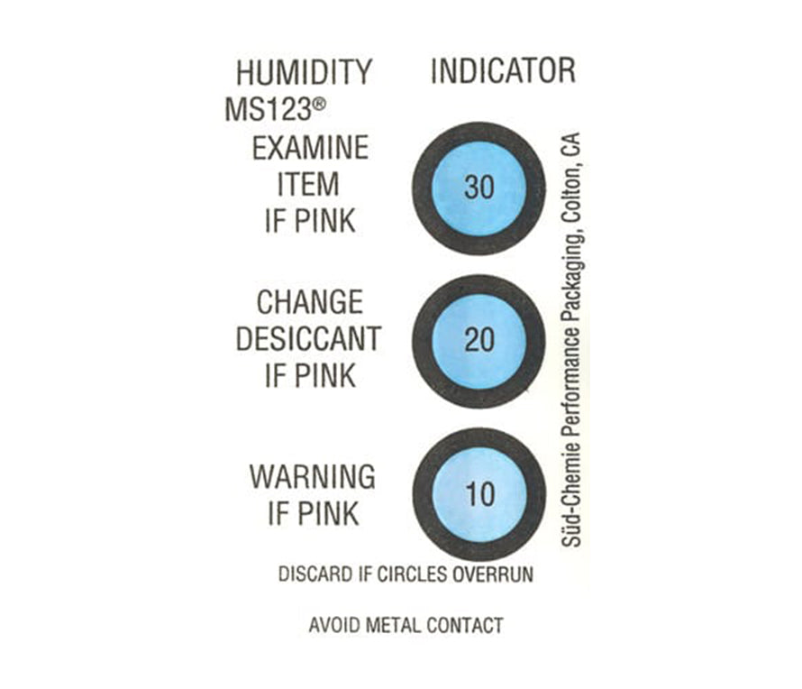 10-20-30% Humidity Indicator Cards - 125 Pack – Interteck Packaging